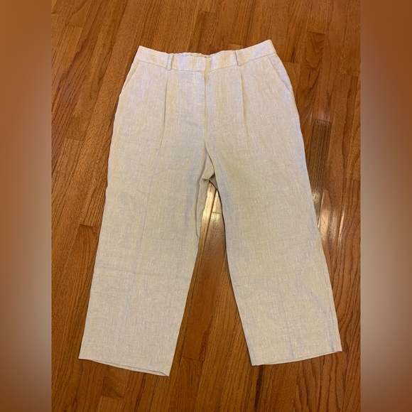 Talbots Pants - Talbots Bristol Crop Pants-100% Linen-12P